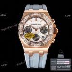 Super Clone Audemars Piguet Royal Oak Chronograph 26231 Rose Gold Rubber Strap Swiss 7750